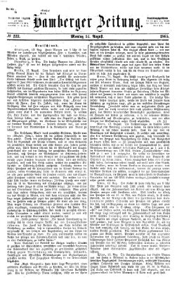 Bamberger Zeitung Montag 14. August 1865