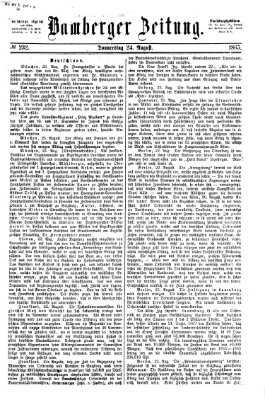 Bamberger Zeitung Donnerstag 24. August 1865