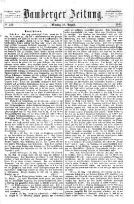 Bamberger Zeitung Montag 28. August 1865