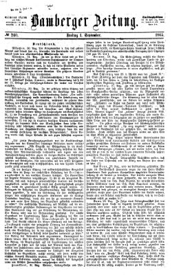 Bamberger Zeitung Freitag 1. September 1865