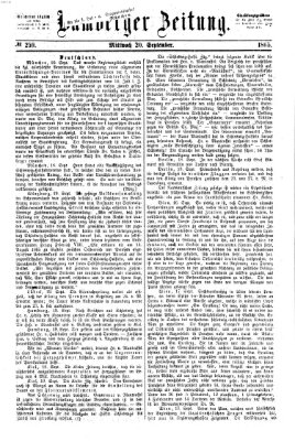 Bamberger Zeitung Mittwoch 20. September 1865