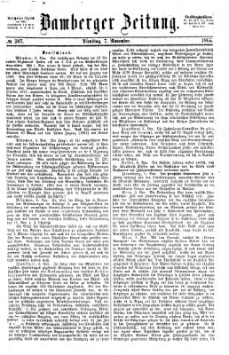 Bamberger Zeitung Dienstag 7. November 1865