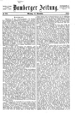 Bamberger Zeitung Montag 13. November 1865