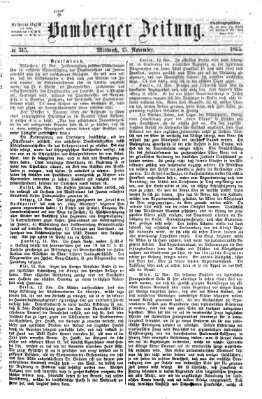 Bamberger Zeitung Mittwoch 15. November 1865