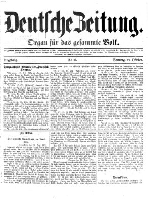 Deutsche Zeitung Montag 17. Oktober 1870