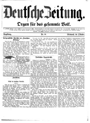 Deutsche Zeitung Mittwoch 26. Oktober 1870