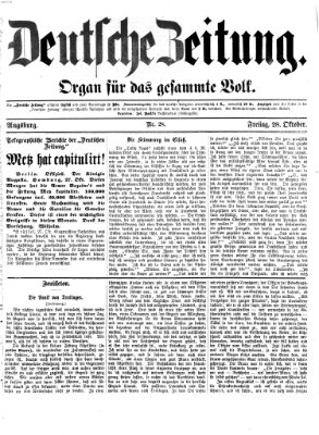 Deutsche Zeitung Freitag 28. Oktober 1870