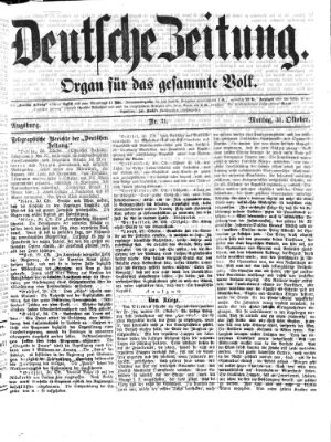 Deutsche Zeitung Montag 31. Oktober 1870