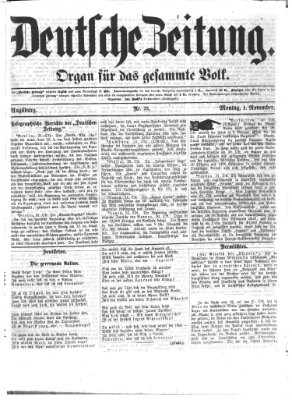 Deutsche Zeitung Dienstag 1. November 1870