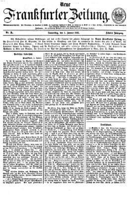 Neue Frankfurter Zeitung Donnerstag 5. Januar 1865