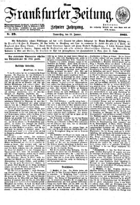 Neue Frankfurter Zeitung Donnerstag 19. Januar 1865