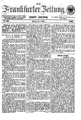 Neue Frankfurter Zeitung Freitag 3. März 1865