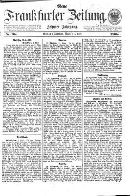 Neue Frankfurter Zeitung Mittwoch 5. April 1865