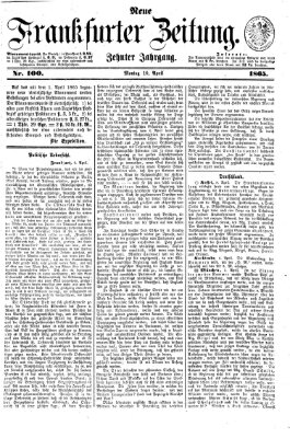 Neue Frankfurter Zeitung Montag 10. April 1865