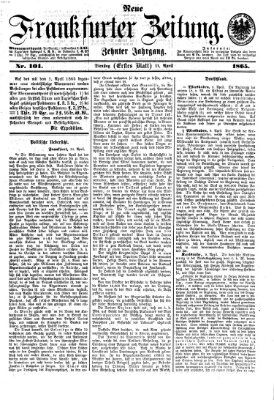 Neue Frankfurter Zeitung Dienstag 11. April 1865