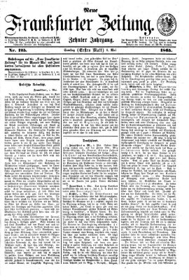 Neue Frankfurter Zeitung Samstag 6. Mai 1865