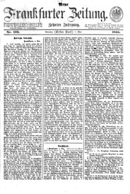 Neue Frankfurter Zeitung Sonntag 7. Mai 1865