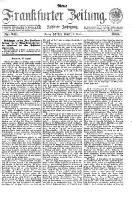 Neue Frankfurter Zeitung Freitag 1. September 1865