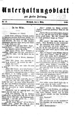 Hofer Zeitung. Unterhaltungsblatt zur Hofer Zeitung (Hofer Zeitung) Mittwoch 4. März 1868