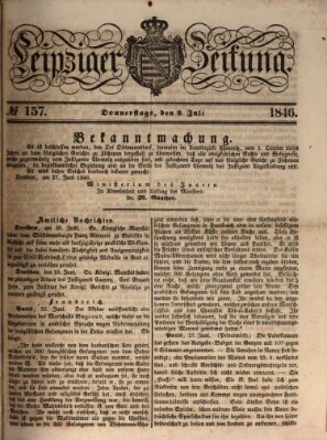 Leipziger Zeitung Donnerstag 2. Juli 1846