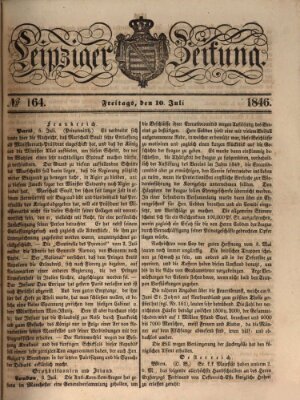 Leipziger Zeitung Freitag 10. Juli 1846