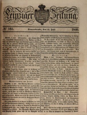 Leipziger Zeitung Samstag 11. Juli 1846