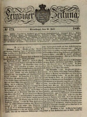 Leipziger Zeitung Dienstag 21. Juli 1846