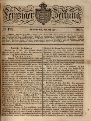 Leipziger Zeitung Mittwoch 22. Juli 1846