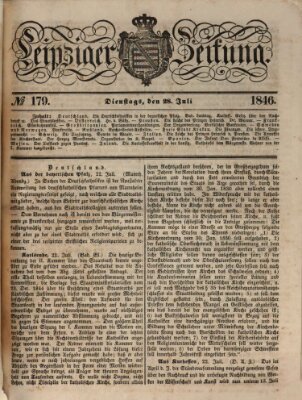 Leipziger Zeitung Dienstag 28. Juli 1846