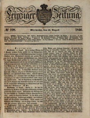 Leipziger Zeitung Mittwoch 19. August 1846