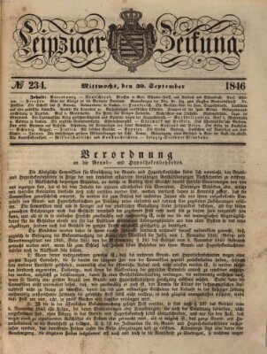 Leipziger Zeitung Mittwoch 30. September 1846