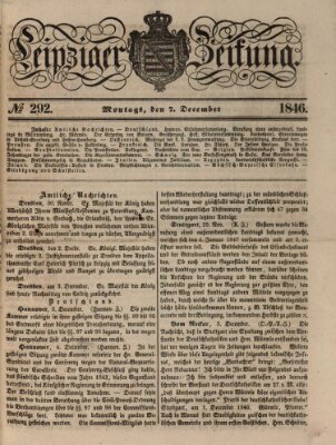 Leipziger Zeitung Montag 7. Dezember 1846