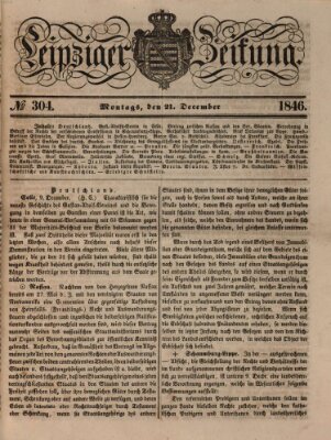 Leipziger Zeitung Montag 21. Dezember 1846