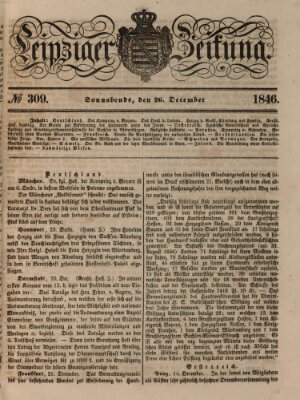 Leipziger Zeitung Samstag 26. Dezember 1846