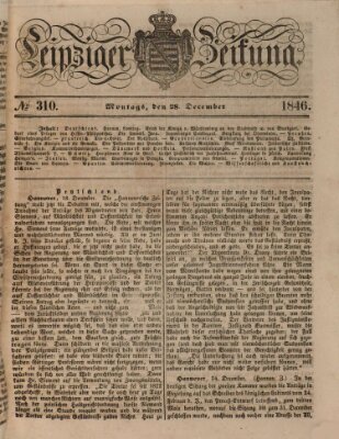 Leipziger Zeitung Montag 28. Dezember 1846