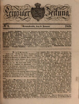 Leipziger Zeitung Samstag 8. Januar 1848