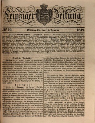 Leipziger Zeitung Mittwoch 19. Januar 1848