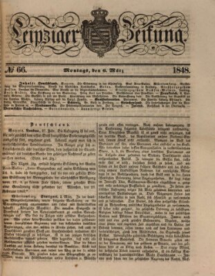 Leipziger Zeitung Montag 6. März 1848