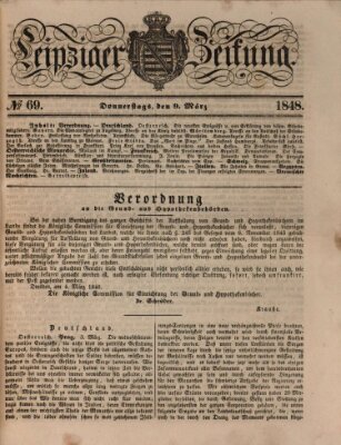 Leipziger Zeitung Donnerstag 9. März 1848