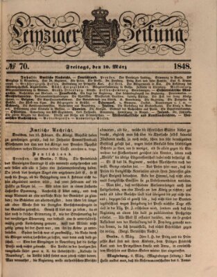 Leipziger Zeitung Freitag 10. März 1848