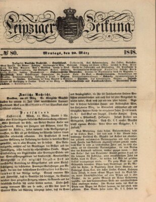 Leipziger Zeitung Montag 20. März 1848