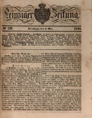 Leipziger Zeitung Dienstag 2. Mai 1848