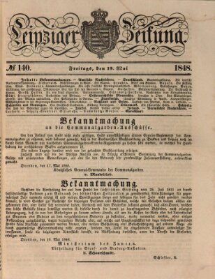 Leipziger Zeitung Freitag 19. Mai 1848