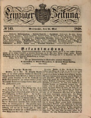 Leipziger Zeitung Mittwoch 24. Mai 1848