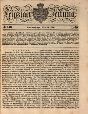 Leipziger Zeitung Donnerstag 25. Mai 1848
