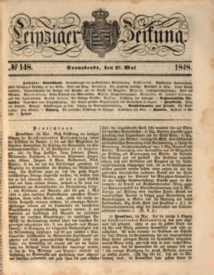 Leipziger Zeitung Samstag 27. Mai 1848