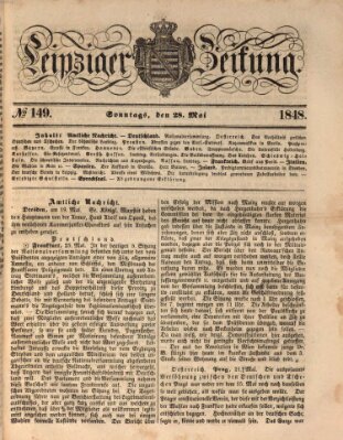 Leipziger Zeitung Sonntag 28. Mai 1848