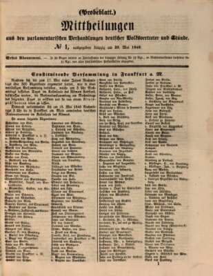 Leipziger Zeitung Sonntag 28. Mai 1848