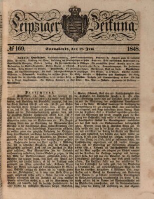 Leipziger Zeitung Samstag 17. Juni 1848