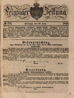 Leipziger Zeitung Freitag 23. Juni 1848